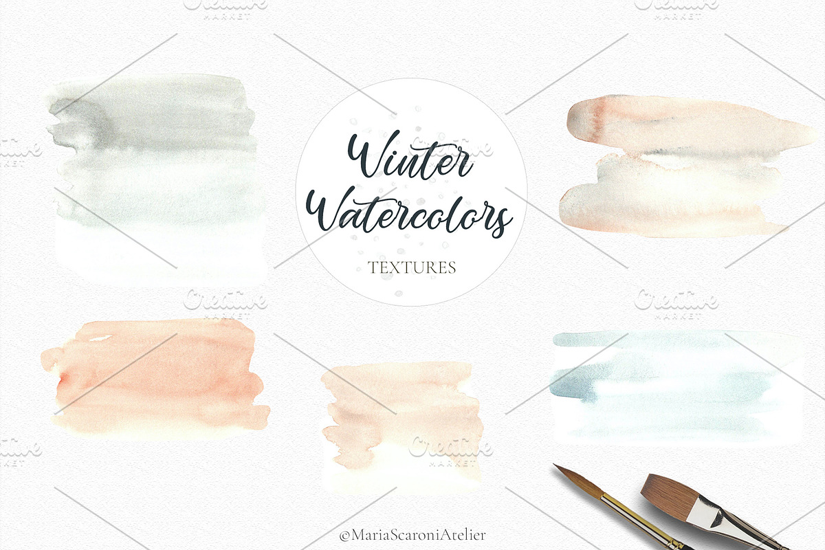 Watercolor Christmas Clipart, a Decorative Illustration by MariaScaroniAtelier (Photo 5 of 10)