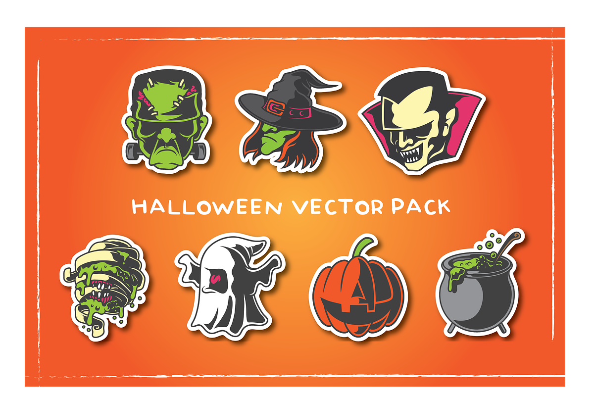 Halloween vector pack, an Object Illustration by EPLUSN