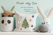 Christmas Pine Trees Ornament PNG, a Decorative Illustration by Rabbit Heart (Thumbnail 8 of 11)