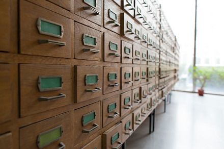 Drawers in archive stock photo containing archive and file