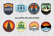 Vintage Mountain Logos Retro Bundle, an Object Illustration by Golden Vision Studio (Thumbnail 5 of 6)