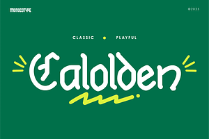 MO Calolden – Playful Blackletter