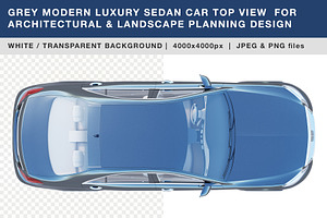 grey luxury sedan car top view - PNG, an Object Graphic by Nurlan's shop