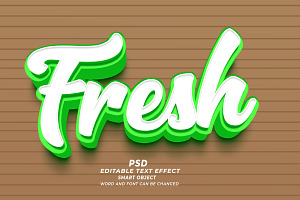 PSD Fresh Editable Text Effect