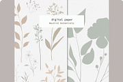 Neutral Botanical Backgrounds, a Background Graphic by Anna Sokol (Thumbnail 3 of 10)