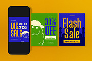 Green Blue Eid Al-Adha Sale Banner, a Social Media Template by graphicook (Thumbnail 2 of 4)