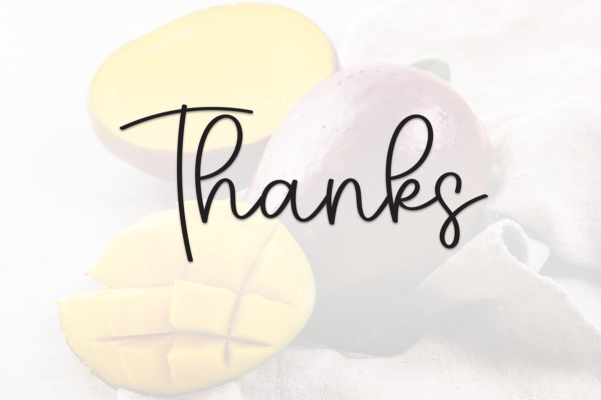 Mango | Script Font, a Handwritten Font by Scratchones (Photo 9 of 9)