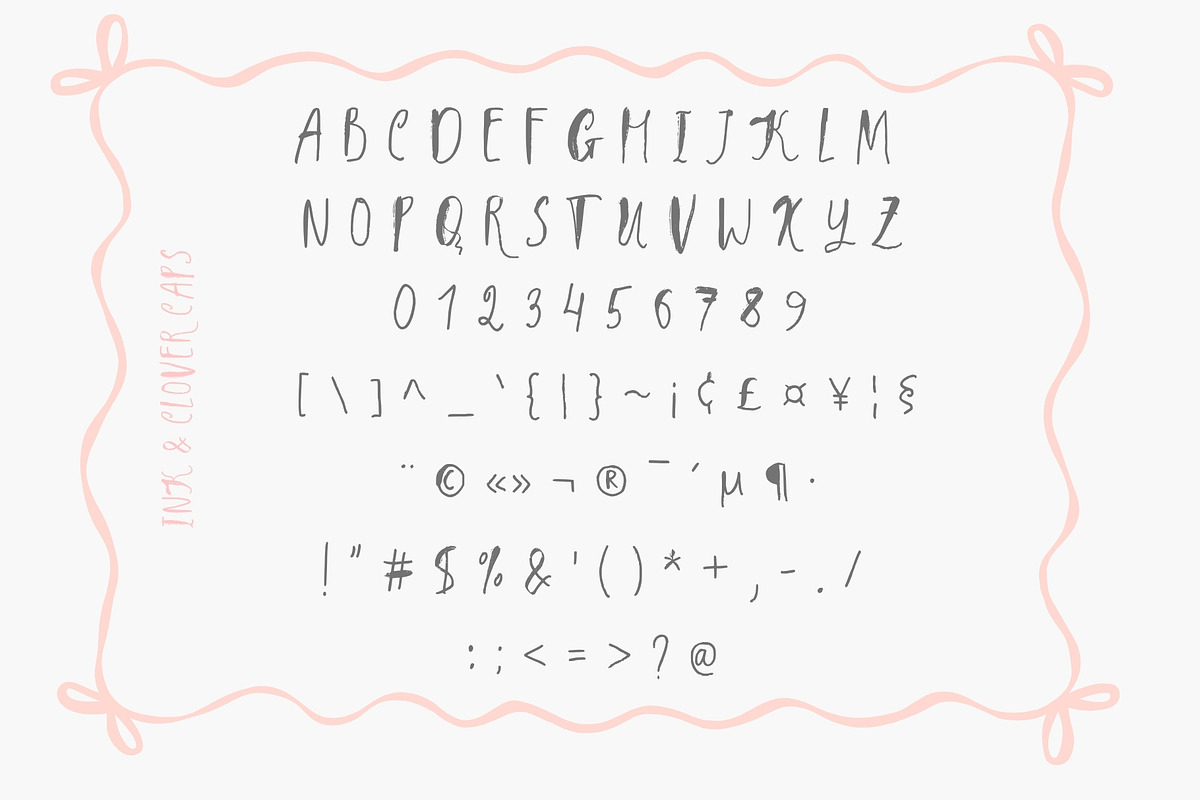 Ink & Clover. A Whimsical Font Duo, a Handwritten Font by PaperJamLab (Photo 15 of 18)