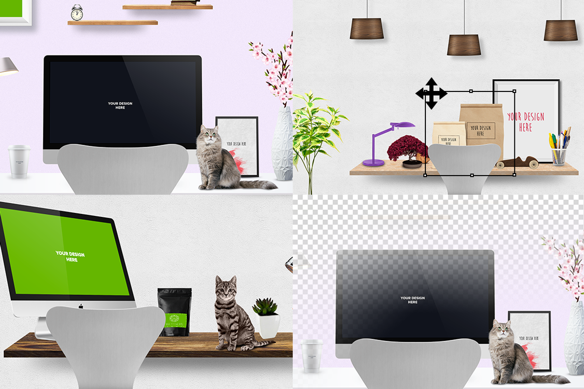 Mockup  scene creator-Desk edit, a Product Mockup by Leschinger.cz (Photo 1 of 8)