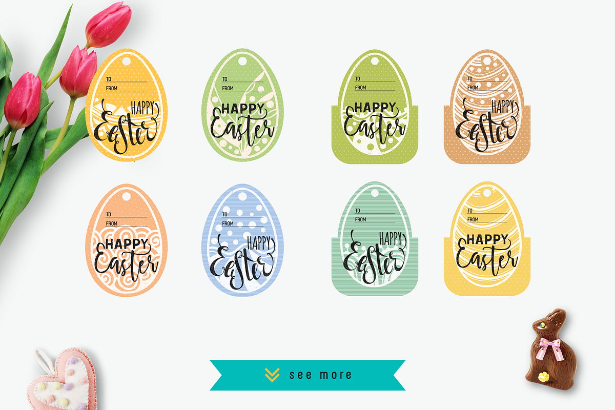 Easter tags collection, a Card Template by ekmelica (Photo 3 of 4)