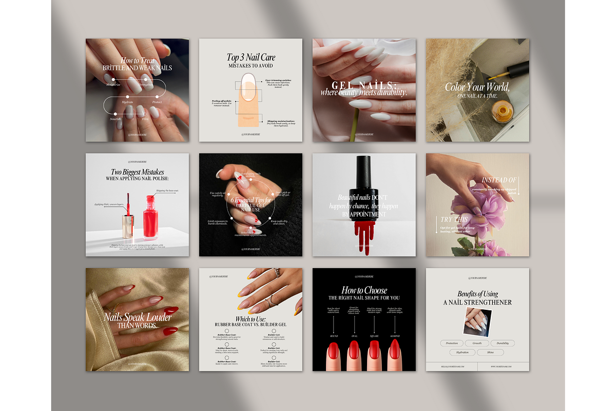 Nail Tech Instagram Template - Canva, a Social Media Template by TheTemplateTopia (Photo 7 of 10)