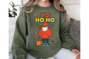 Cool Santa Yo Ho Ho Christmas TShirt, a Seasonal Illustration by DreamCafeArt (Thumbnail 6 of 6)