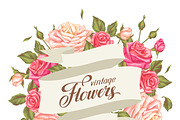 Sards with vintage roses., a Card Template by incomible (Thumbnail 1 of 3)