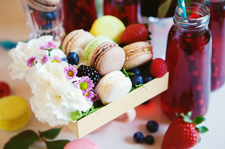 Macarons and flowers stock photo containing macarons and macaroon