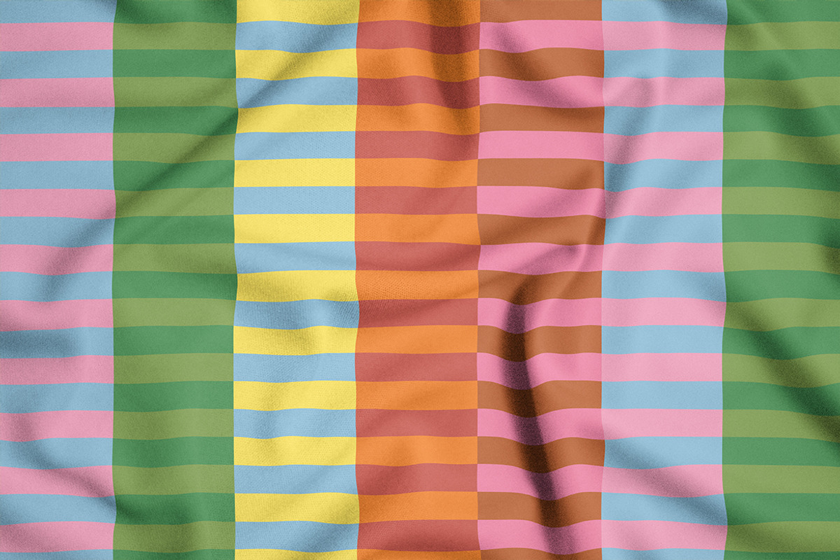 Retro Grid & Stripes Pattern, a Pattern Graphic by Pitchlook.Studio (Photo 1 of 2)