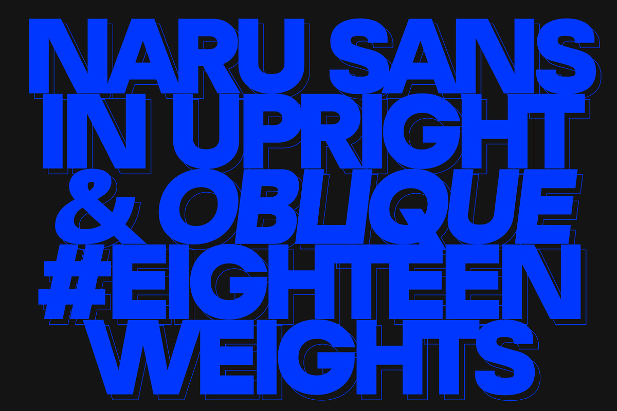 Naru – Geometric Branding Sans, a Sans Serif Font by Lettertype Studio (Photo 2 of 15)