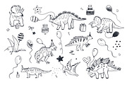 Dinosaur Birthday Party, a Pattern Graphic by GooseFrol (Thumbnail 5 of 12)
