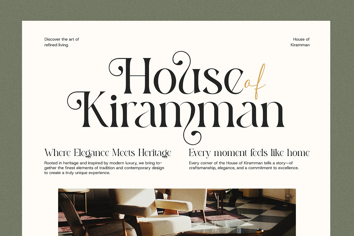 Jenura Stylish Serif Font, a Serif Font by Graphicxell (Photo 7 of 8)