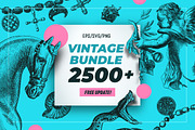 Vintage Bundle 2500+ Free Update, an Animal Illustration by Retro Machine (Thumbnail 1 of 170)