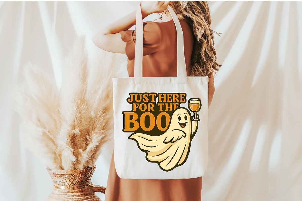 Just Here for the Boo PNG, an Illustration by Craft Nest (Photo 3 of 6)