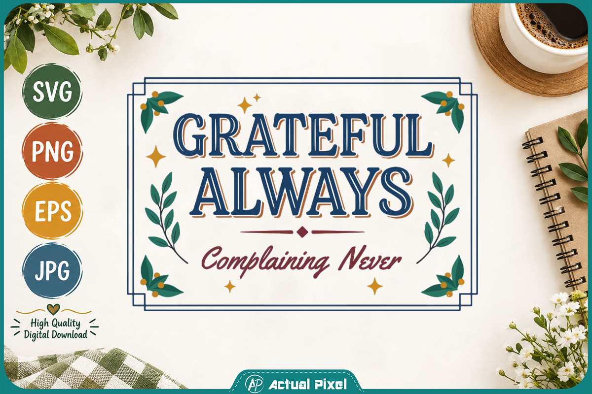 Gratitude Quotes Bundle, a Decorative Illustration by Actual Pixel (Photo 7 of 22)