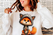 Whimsical Halloween Fox Clipart, a Work Illustration by SinaCreation (Thumbnail 6 of 7)