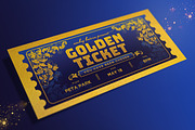 Vintage Golden Ticket Invitation, a Card Template by Aarley Kaiven (Thumbnail 3 of 4)