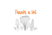 Mushroom Harvest Autumn Doodle Set, a Seasonal Illustration by Contes_de_fée (Thumbnail 9 of 9)