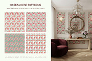 Art Nouveau Floral Graphics Kit, a Decorative Illustration by SunnJaneArt (Thumbnail 8 of 10)