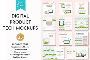 Digital Product Mockup Canva