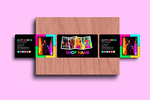 Neon Business Card Template