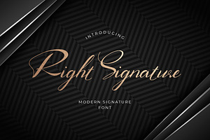 Right Signature Classic Handwritten