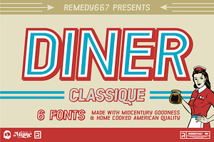 Diner Classique Retro Font