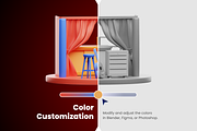 3D Theater Icons, a 3D by Flat Icons (Thumbnail 2 of 8)