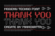 Voltrax - Modern Techno Font, a Sans Serif Font by MaikoHatta (Thumbnail 8 of 8)