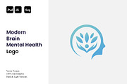 Modern Brain Mental Health Logo, a Branding & Logo Template by Luxury Logos (Thumbnail 1 of 4)