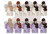 Girls with Books, a Person Illustration by Parinaz Wadia Design (Thumbnail 4 of 11)