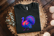 Colorful Neon Turkey PNG, Vibrant, an Illustration by SharpMarketplace (Thumbnail 3 of 5)