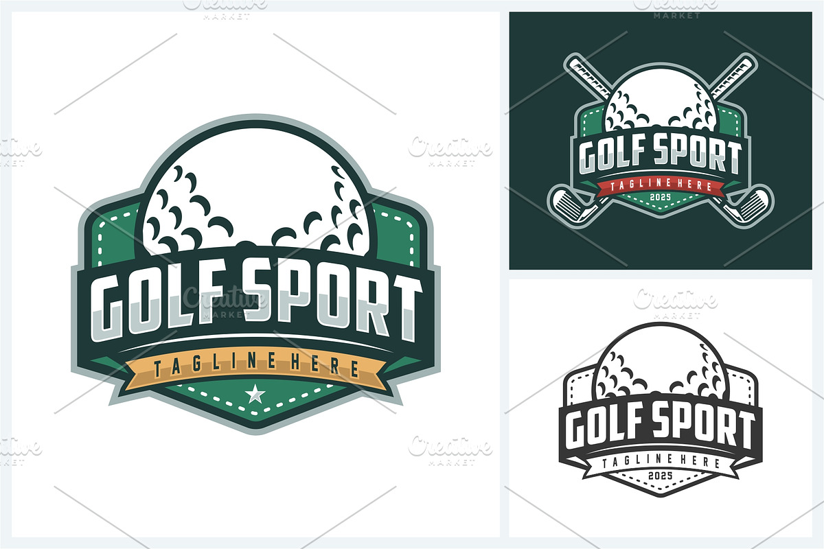 Golf logo sport design template, a Branding & Logo Template by jundio studio
