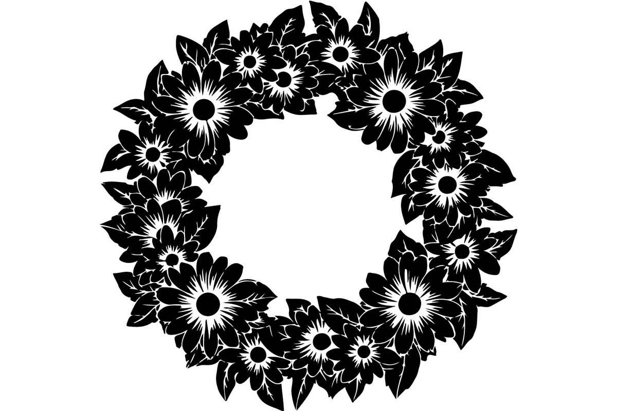 Floral Wreath Frame Bundle, an Object Graphic by Creativeshirt (Photo 11 of 20)