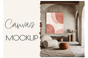 MEDITERAN Canvas Mockup Scene, a Household Mockup by MOAROShop (Thumbnail 1 of 6)