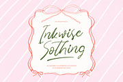 Inkwise Sothing Cute Handwritten, a Script Font by stylishtype.co (Thumbnail 1 of 10)