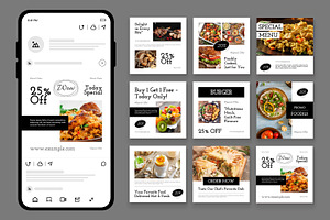 Food Social Media Post Template, a Social Media Template by CreativeShaper