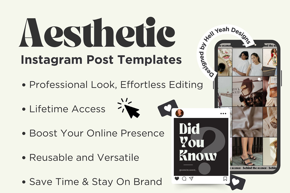 Monochrome Instagram Carousel Posts, a Social Media Template by Hell Yeah Designs (Photo 2 of 10)