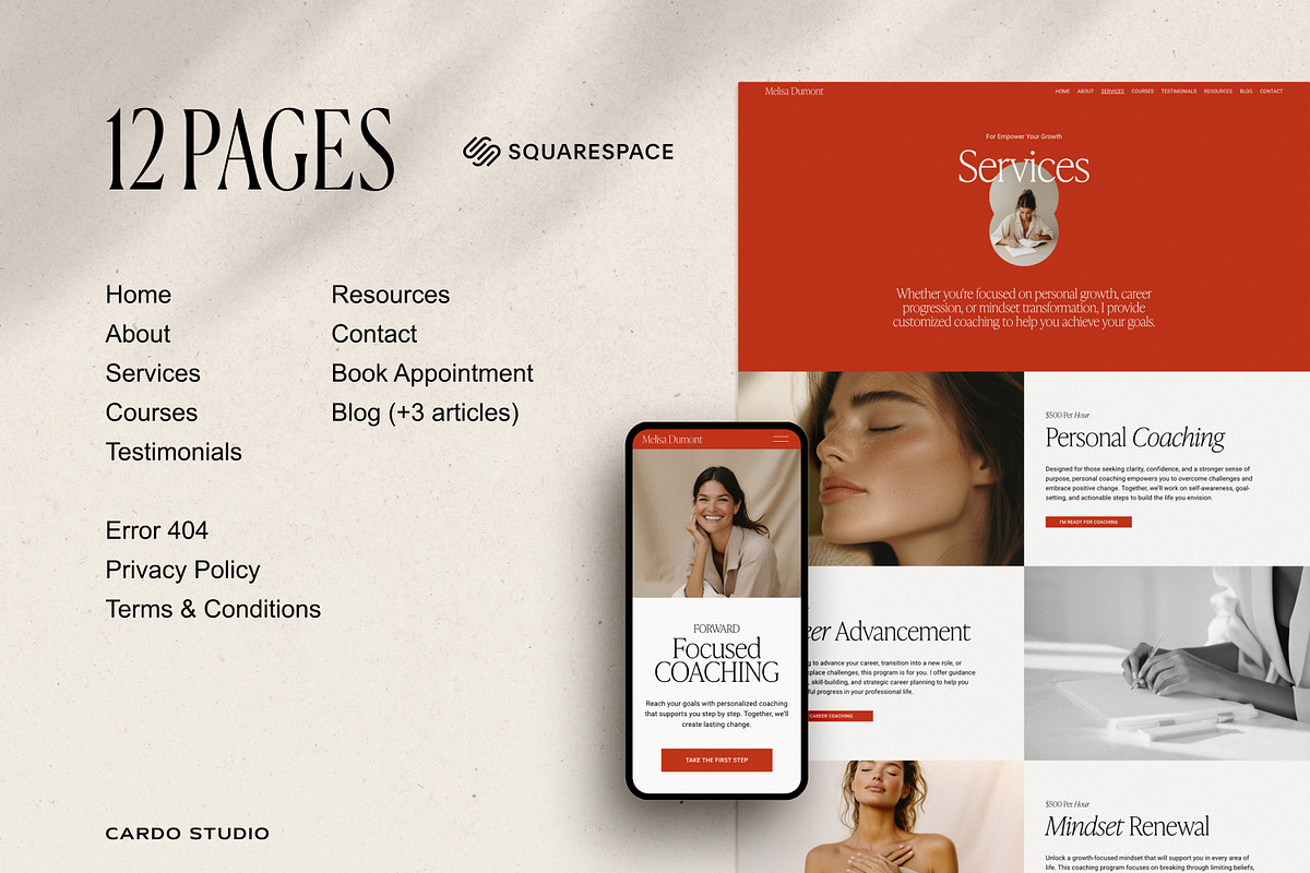 Squarespace 7.1 Website Template, a Squarespace Template by The Soft Voice (Photo 4 of 10)