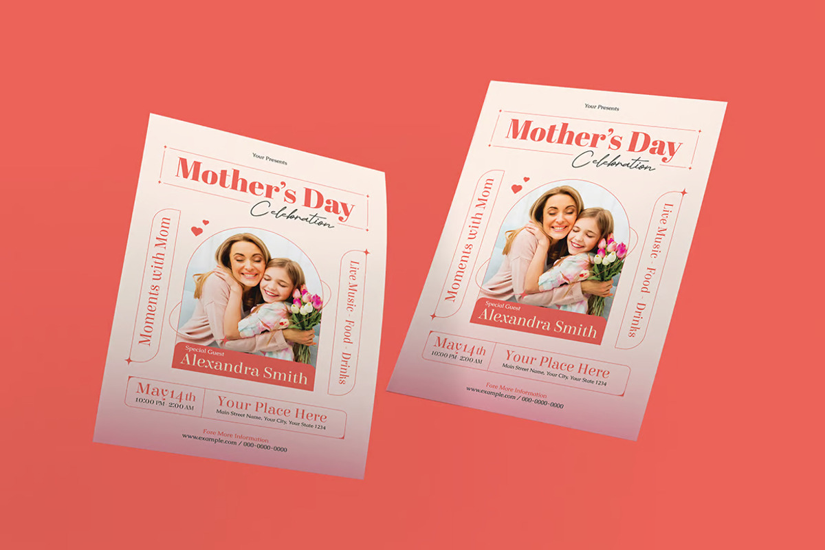 Mother's Day Celebration Flyer, a Flyer Template by UInstrument (Photo 3 of 4)