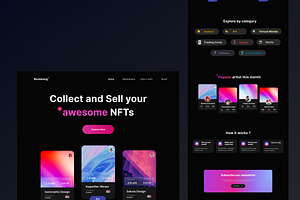 NFT Auction Landing Page - Blumbang