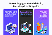 Medical Isometric Icons Set, a Duotone Icon by Vectors Market (Thumbnail 2 of 8)