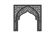 Islamic Arch Window Vector Bundle, an Illustration by yasushie (Thumbnail 51 of 51)