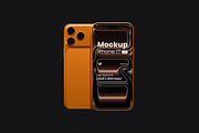 iPhone 17 Pro Mockup Bundle Set, an iPhone Mockup by Rielismee (Thumbnail 3 of 5)